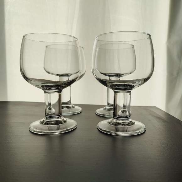 4 Luminarc | made in France | chalice style glasses | water | beer - Picture 15 of 15